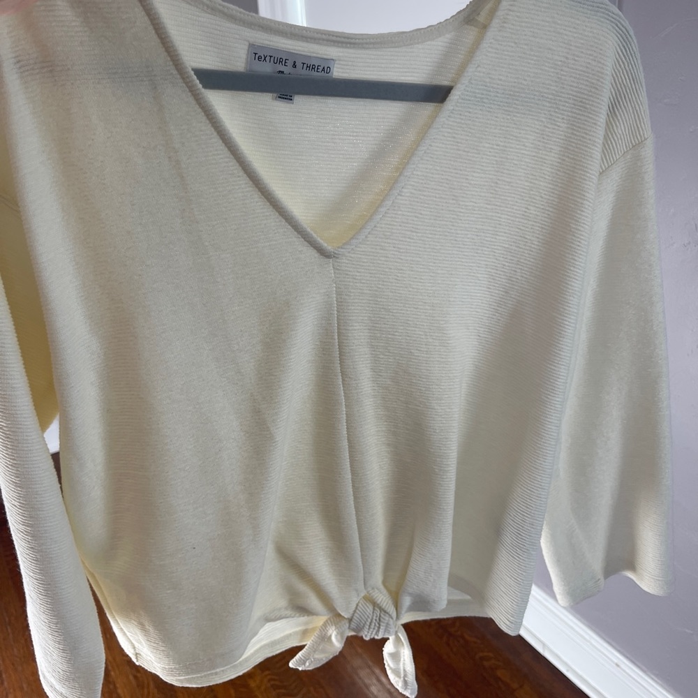 Madewell tie front top